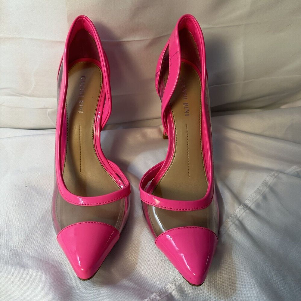 Pink Transparent Women's Heels